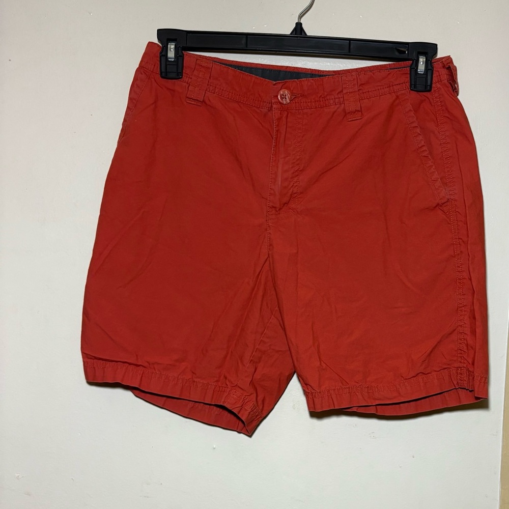 Classic Red Men's Flat Front Columbia shorts